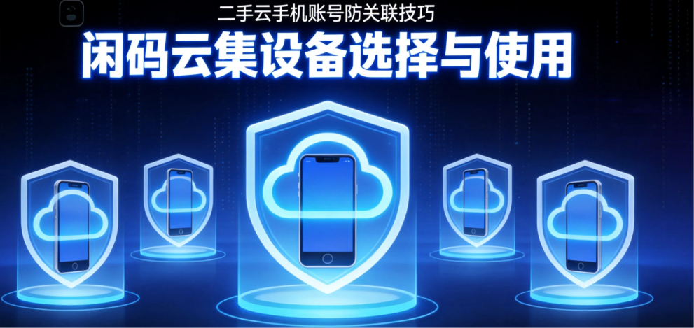 二手云手机账号防关联技巧 闲码云集设备选择与使用