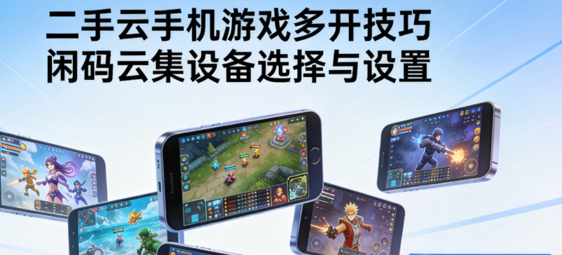 二手云手机游戏多开技巧 闲码云集设备选择与设置