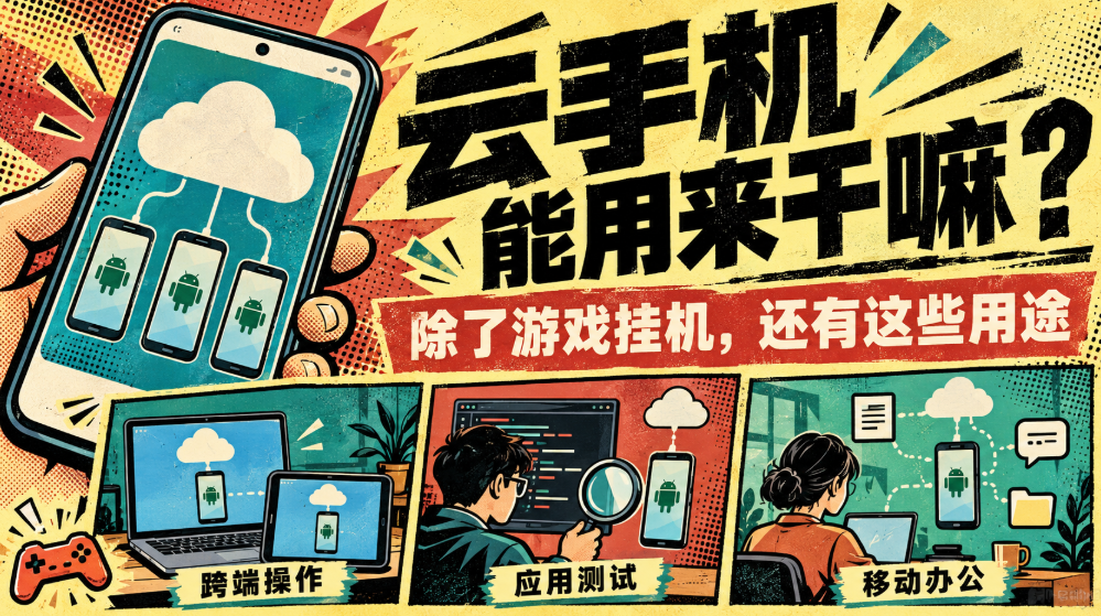 云手机能用来干嘛 除了游戏挂机还有这些用途_图片1