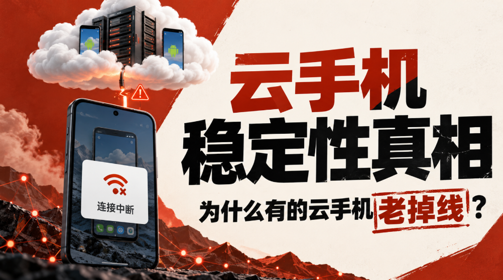 云手机稳定性真相 为线什么有的云手机老掉