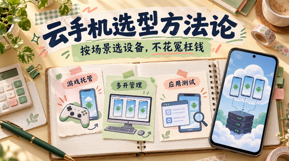 云手机选型方法论 按场景选设备不花冤枉钱_图片1