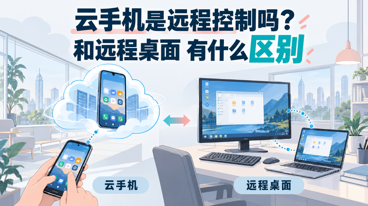 云手机是远程控制吗 和远程桌面有什么区别
