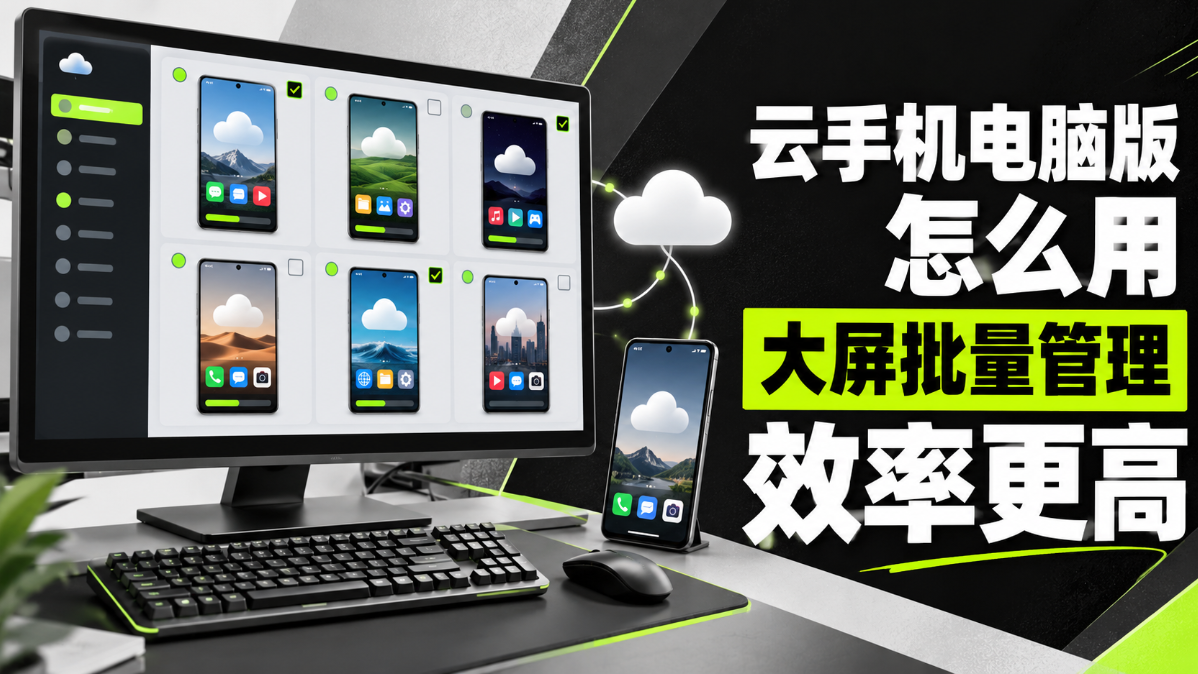 云手机电脑版怎么用 大屏批量管理效率更高_图片1 云手机电脑版怎么用 大屏批量管理效率更高_图片1