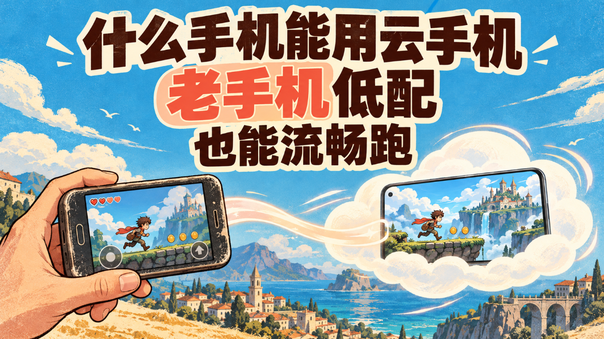 什么手机能用云手机 老手机低配也能流畅跑