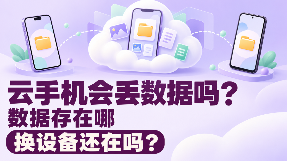 云手机会丢数据吗 数据存在哪换设备还在吗_图片1 云手机会丢数据吗 数据存在哪换设备还在吗_图片1