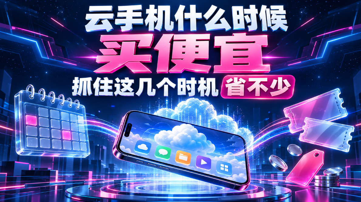 云手机什么时候买便宜 抓住这几个时机省不少_图片1 云手机什么时候买便宜 抓住这几个时机省不少_图片1