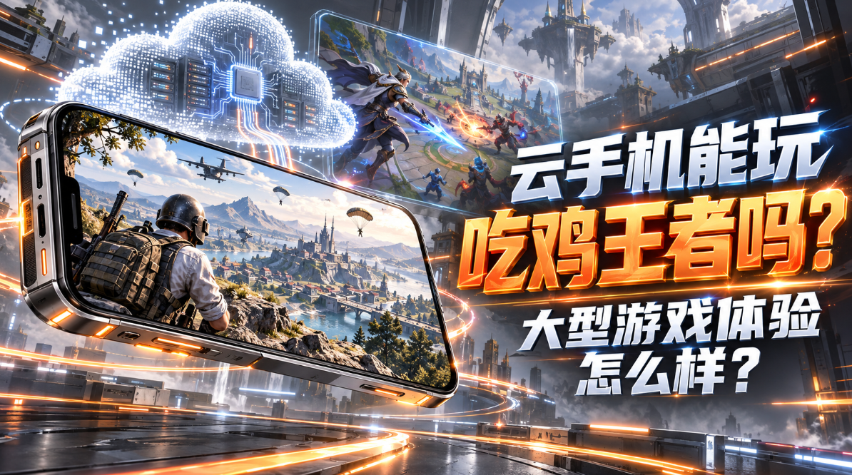 云手机能玩吃鸡王者吗 大型游戏体验怎么样